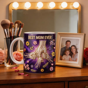 Best Mom Ever Pinky Promise Mom Coffee Mug - Personalized Gift For Mom