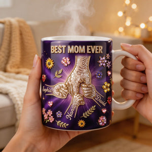 Best Mom Ever Pinky Promise Mom Coffee Mug - Personalized Gift For Mom