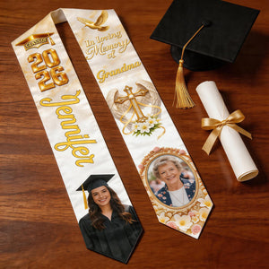 Carrying Mom’s Memory With You – Personalized Graduation Stole