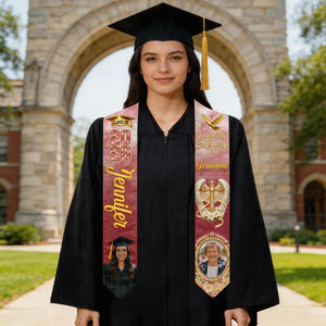 Carrying Mom’s Memory With You – Personalized Graduation Stole