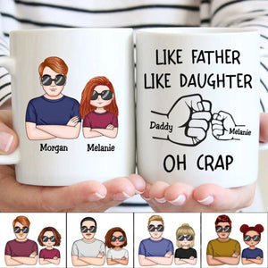Dad & Daughter Bond Mug - Personalized Fist Bump Gift