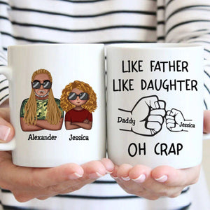 Dad & Daughter Bond Mug - Personalized Fist Bump Gift