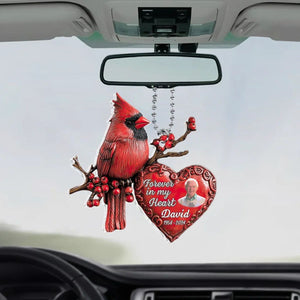 Forever In My Heart - Personalized Acrylic Car Ornament