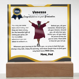 Personalized Shiny Acrylic Plaque for Graduation, The Unforgettable and Exclusive Keepsake