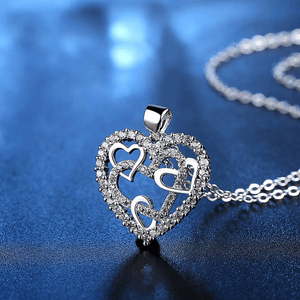 Sisters of my soul & Friends of my heart - Interlocking Hearts Necklace