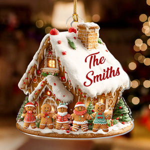 Personalized Cookie House Christmas Ornament