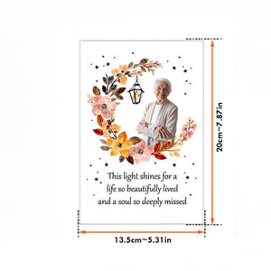 A Light Shines Beautifully - Personalized Photo Frame Light Box