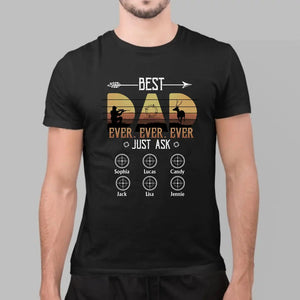 Personalized Gifts Best Hunting Dad Ever - Father's Day Hunting Shirt for Dad, Hunting Lovers