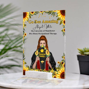 Personalized Graduation Go Bee Amazing Acrylic Plaque Gift for Graduate 2023