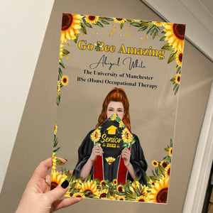Personalized Graduation Go Bee Amazing Acrylic Plaque Gift for Graduate 2023