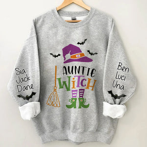 Grandma Witch Halloween Personalized Sweatshirt