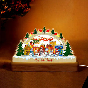 Personalized Home Decor Snowman LED Light For Christmas