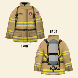 Personalized Firefighter Uniform Keychain-Custom Logo, Name,Color