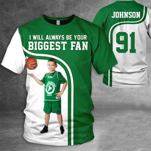 Personalized Shirt I Will Always Be Your Biggest Fan All Over Print Shirt For Basketball lover