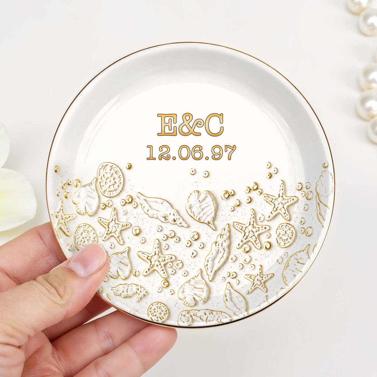 Our Special Day Beach, Ceramic Dish, Gift For Wife And Beach Lovers