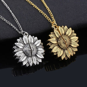 You Are A Badass-Sunflower Necklace