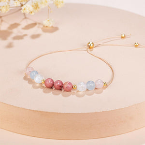 Crystal bracelet Healthy pregnancy, support, expectant mother gift, rose quartz bracelet