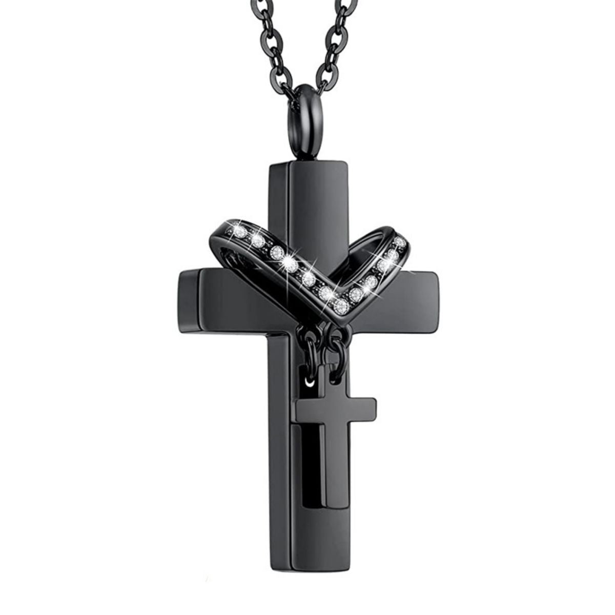 Eternal Embrace Memorial Cross Urn Necklace