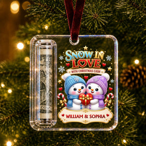 Couple Gift Personalized Christmas Cash Holder Acrylic Ornament