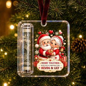 Couple Gift Personalized Christmas Cash Holder Acrylic Ornament