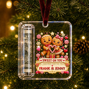 Couple Gift Personalized Christmas Cash Holder Acrylic Ornament