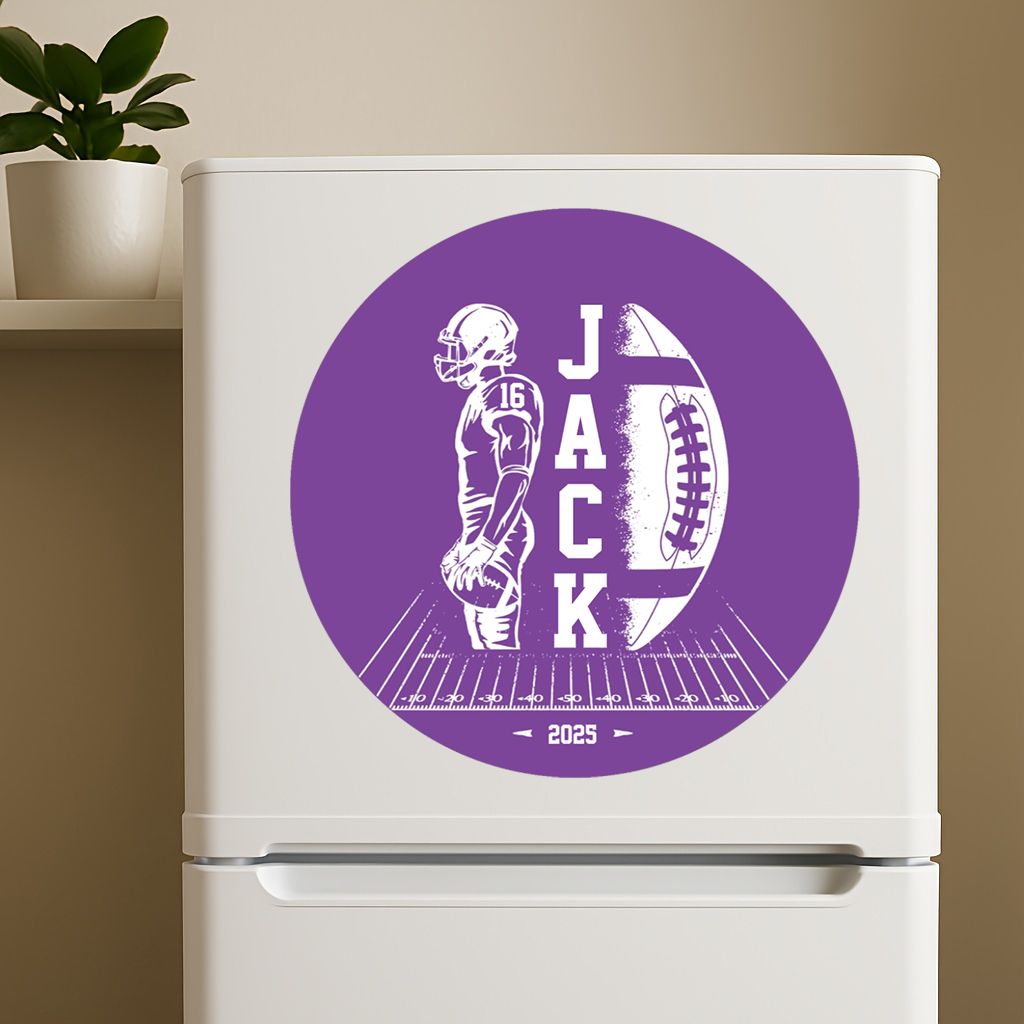 Custom Name American Football Personalized Sticker/Decal