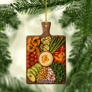 Assorted Charcuterie Board Ornament – Personalized Christmas Tree Hanging Decoration Gift For Foodie