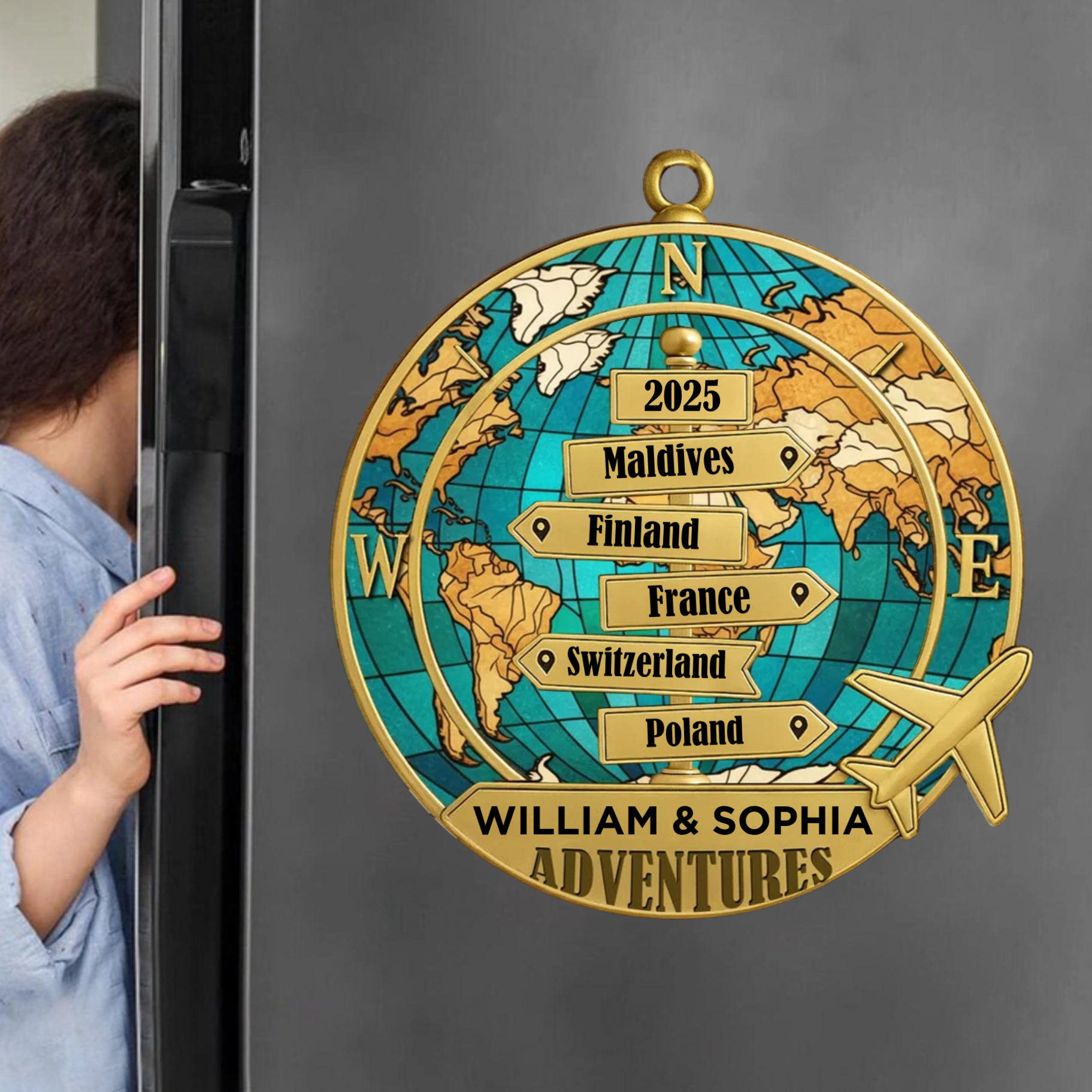 Destination Of All Year - Personalized Sticker/Decal