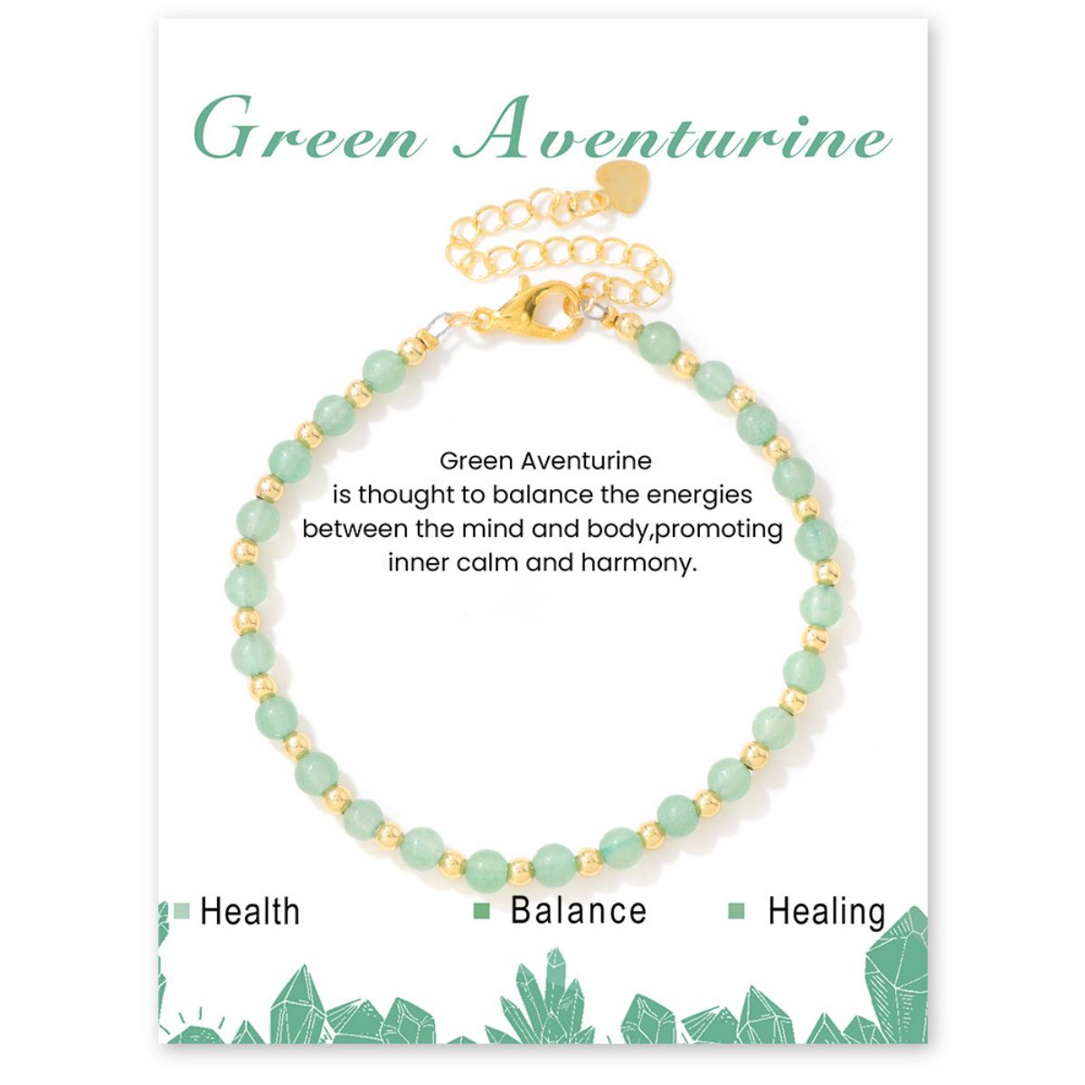 4mm healing stone beaded bracelet