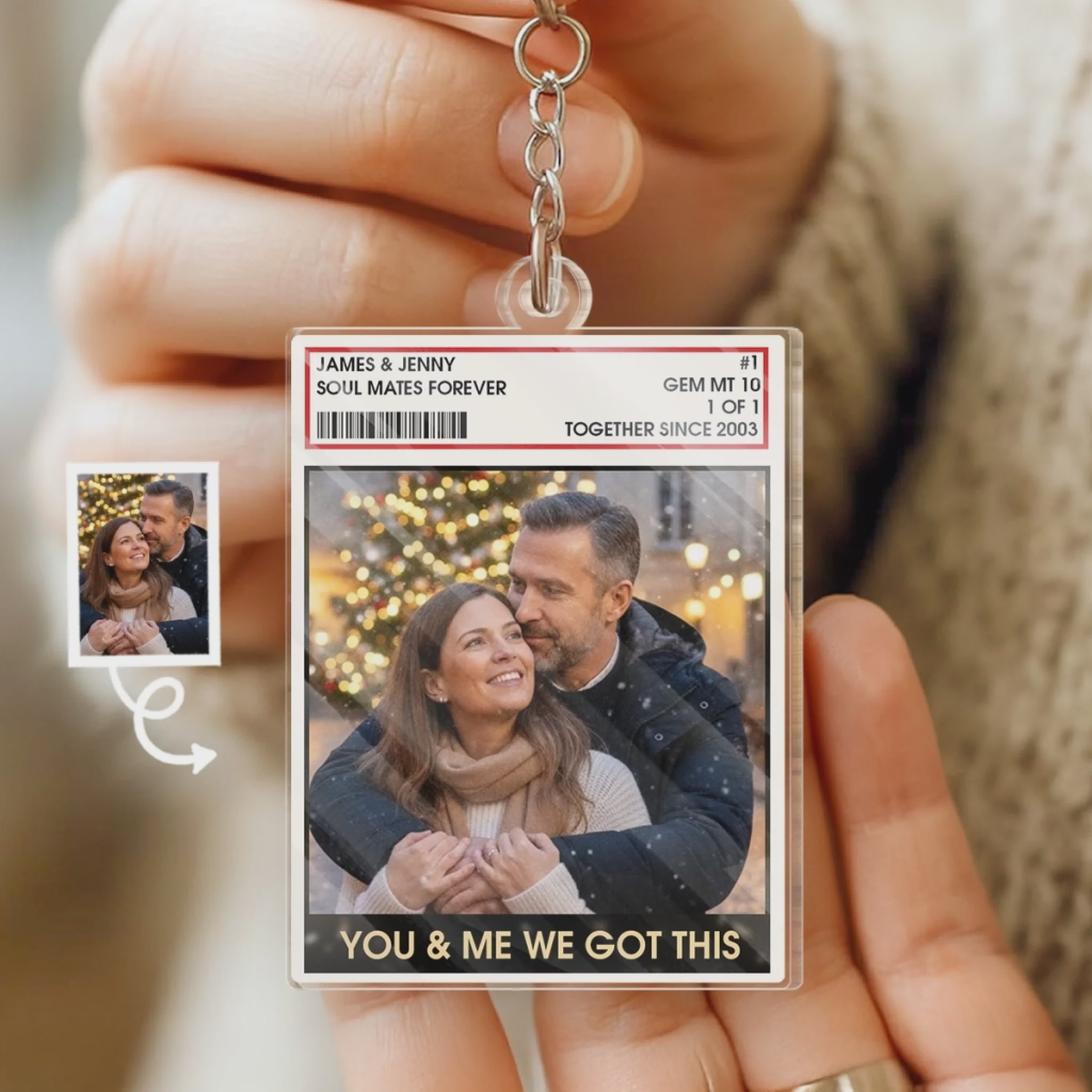 You And Me,  We Got This - Personalized Acrylic Keychain Gifts For Husband And Wife