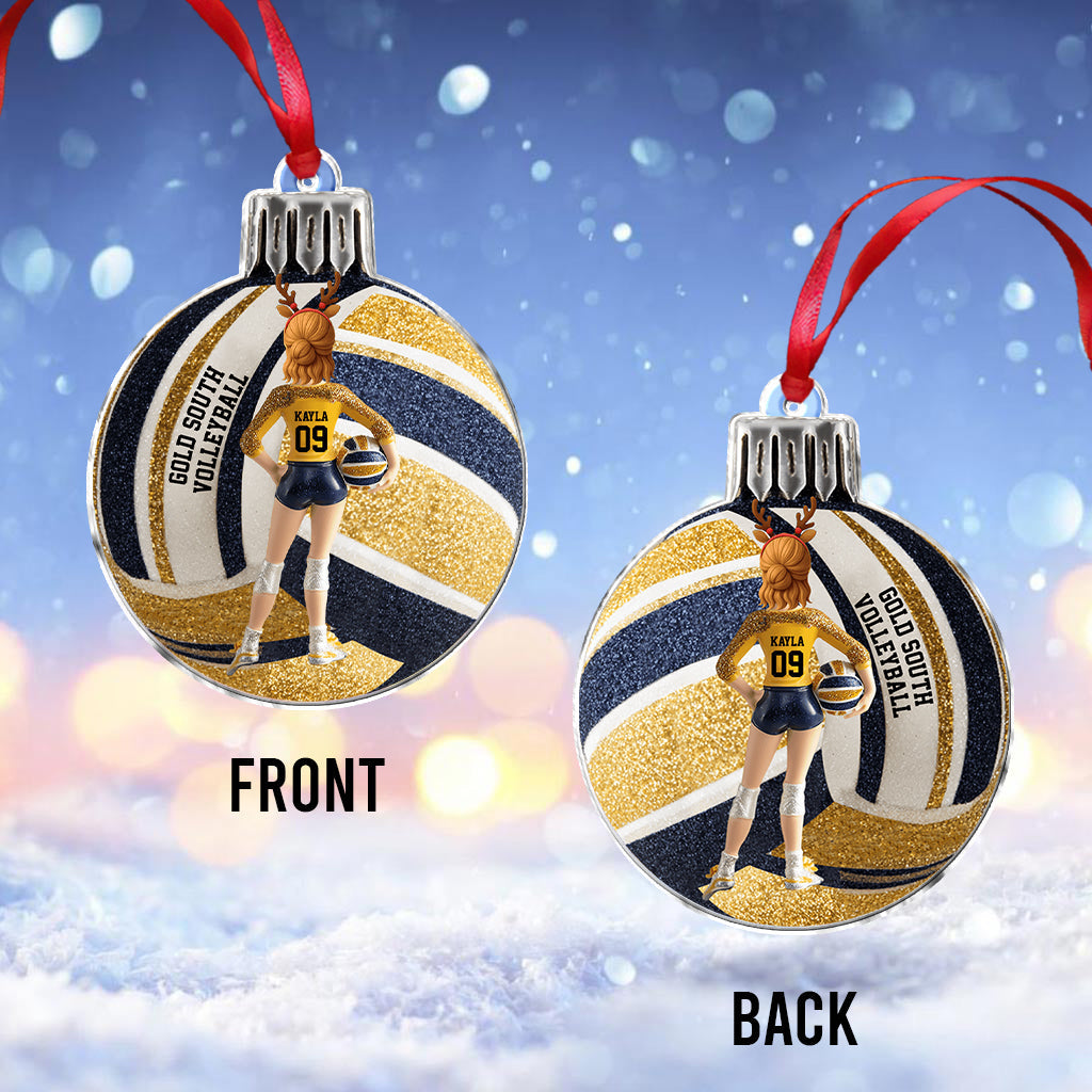 Love Volleyball - Personalized Volleyball Ornament