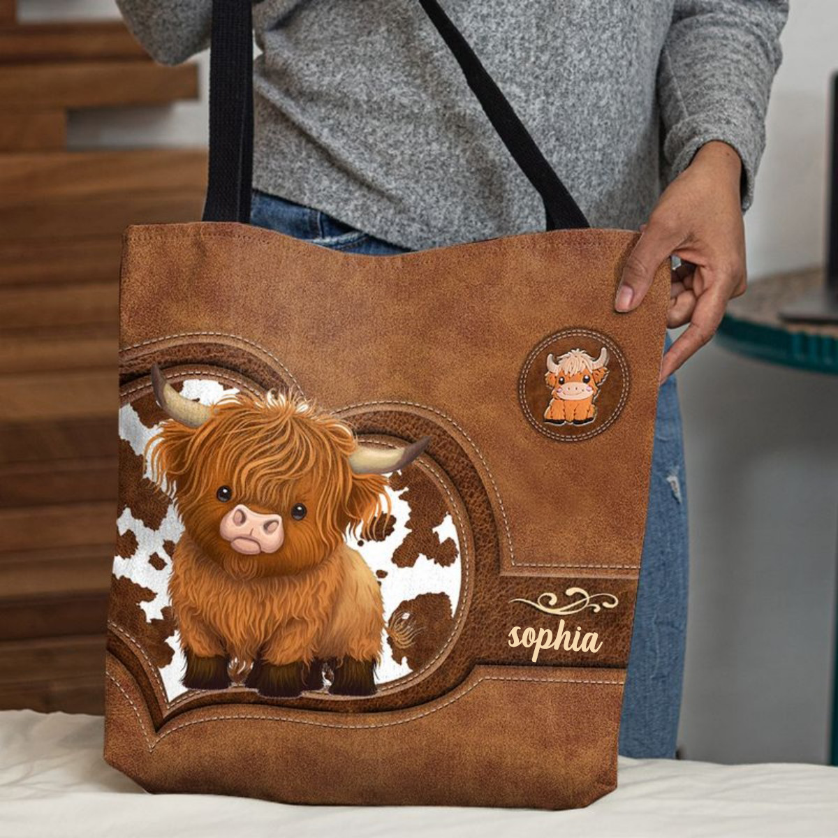 Just A Girl Who Loves Highland Cows - Personalized Tote Bag