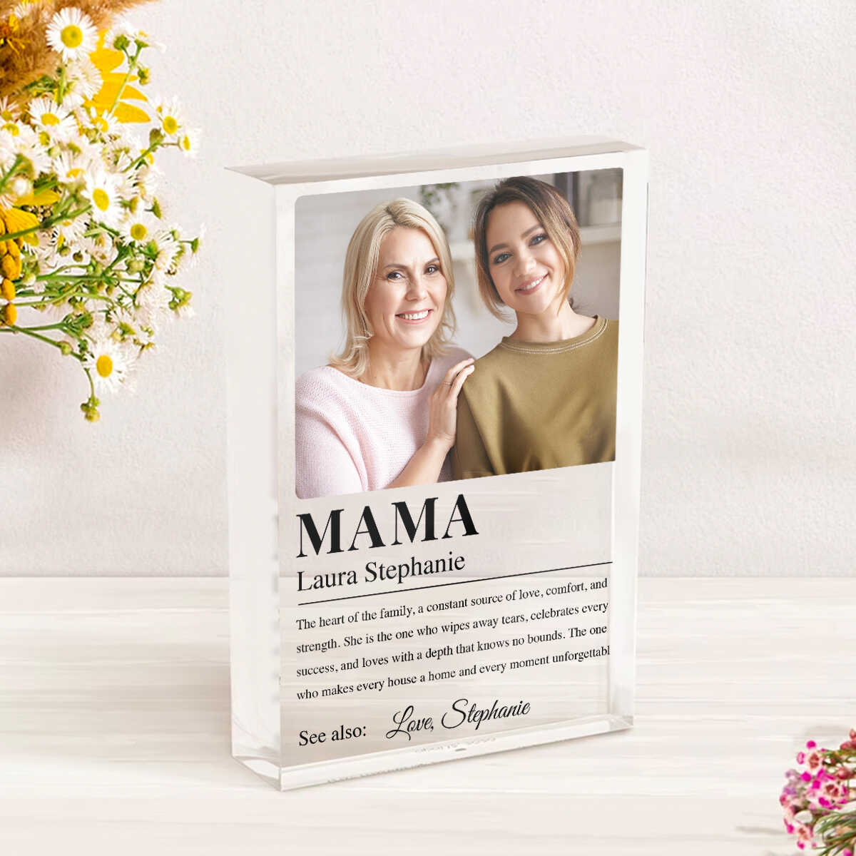 Personalized Mom Definition Acrylic Plaque Mother’s Day Gift For Mom
