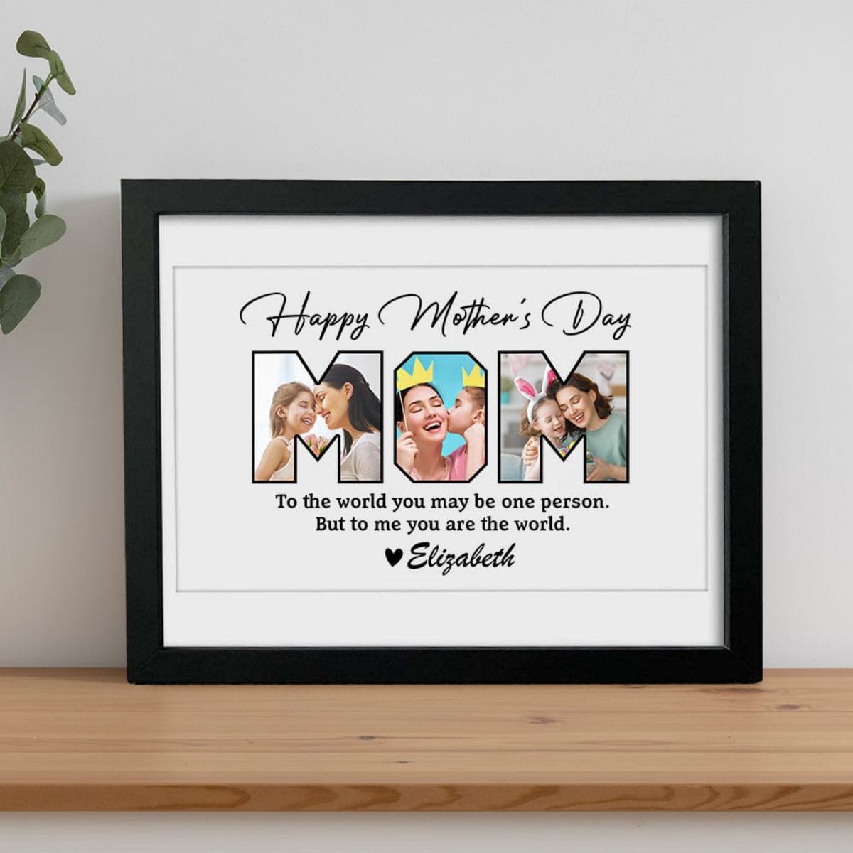Personalized Happy Mother's Day To Mom Picture Frame