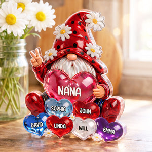 Grandma Little dwarf with Grandkids Names - Personalized Acrylic  Plaque