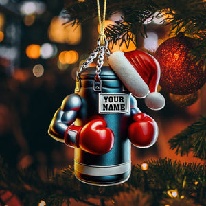 Boxing Custom Christmas Acrylic Ornament, Gifts For Boxing Fans, Christmas Tree Decor