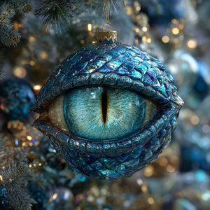 Mythical Beast Personalized Fantasy Eye Christmas Ornament – Book Lover Keepsake