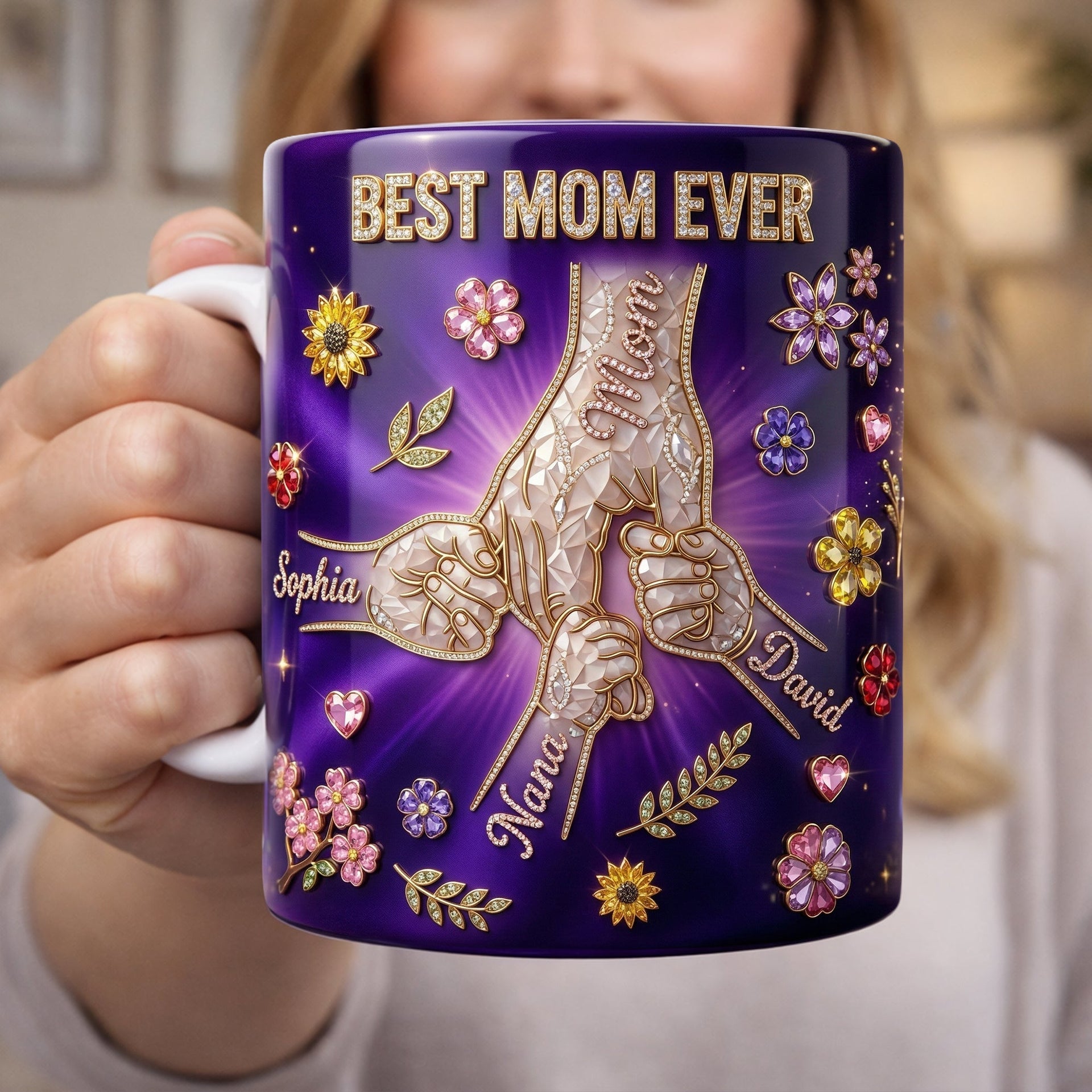 Best Mom Ever Pinky Promise Mom Coffee Mug - Personalized Gift For Mom