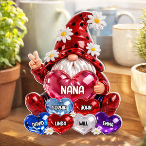 Grandma Little dwarf with Grandkids Names - Personalized Acrylic  Plaque