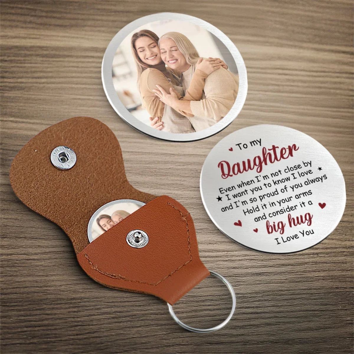 I Love You And I’m So Proud Of You - Family Personalized Custom Pocket Hug