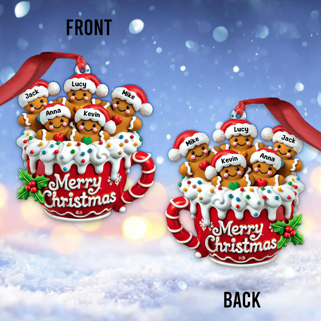 Merry Christmas - Personalized Family Ornament