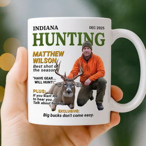 Wild At Heart Custom Photo Mug - Personalized Hunting Gifts For Hunters
