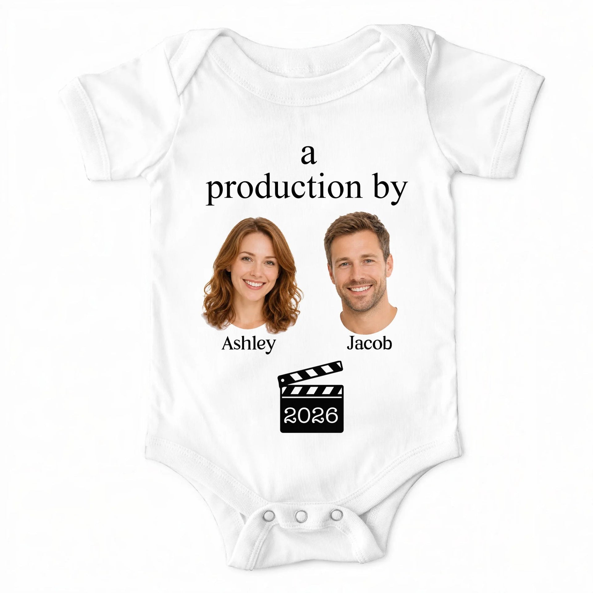 A Big Love Made from Mom Dad Personalized Baby Onesie Gift for Mom Dad New Baby Kids Gift with Custom Parents Name