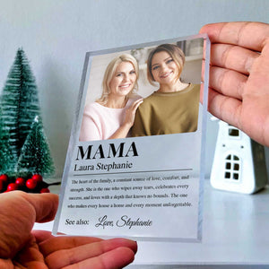 Personalized Mom Definition Acrylic Plaque Mother’s Day Gift For Mom