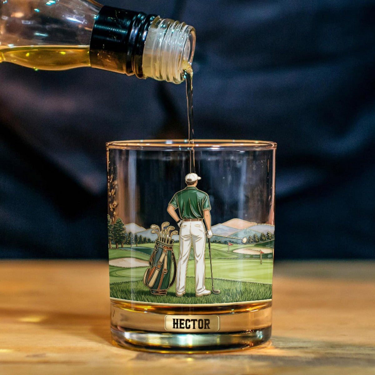 Love Golf - Personalized Golf Whiskey Glass