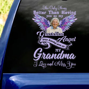 Memorial Gift For Loss Of Loved One – Personalized Decal "I Love And Miss You Mom"
