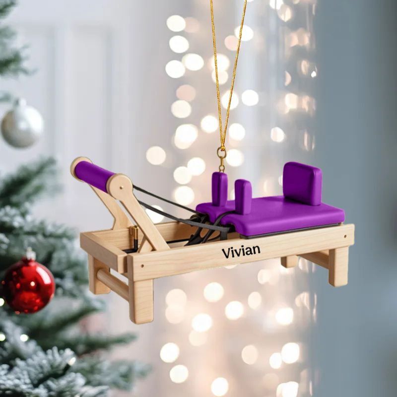 Pilates Art - Personalized Pilates Equipment Ornament