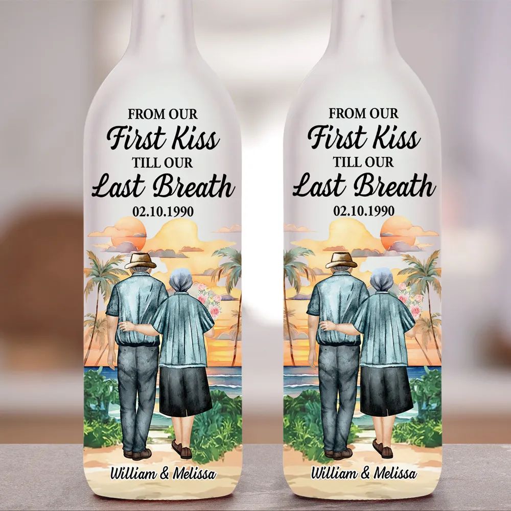 From Our First Kiss - Personalized Custom Bottle Lamp