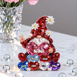 Grandma Little dwarf with Grandkids Names - Personalized Acrylic  Plaque