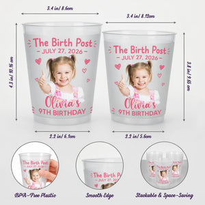 The Birth Post Birthday - Personalized Frosted Cups